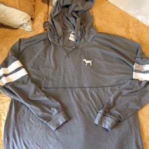 Gray VS Pink Thin Hoodie